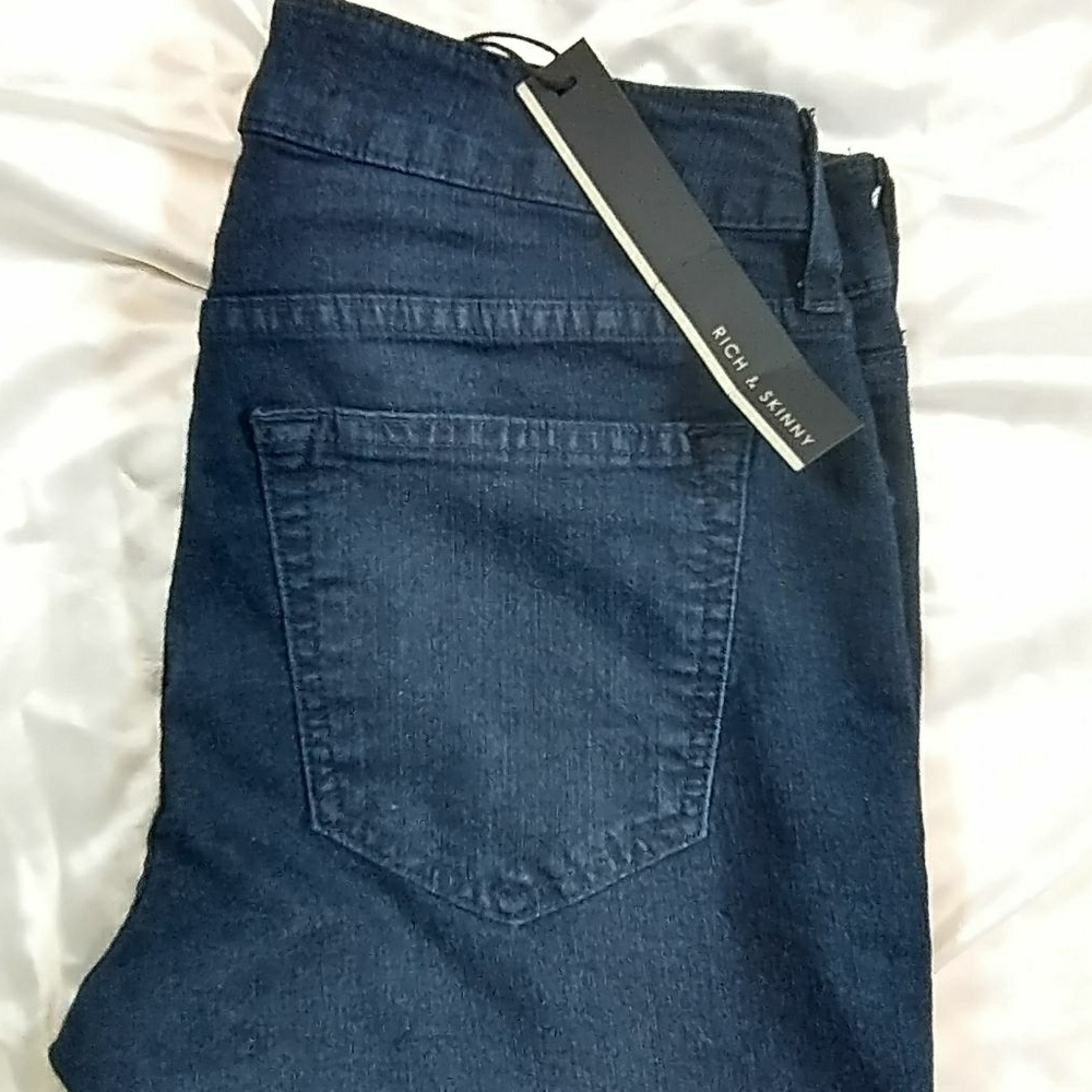 Rich and skinny dark blue jeans